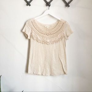 Meadow Rue Crochet Bib Tee